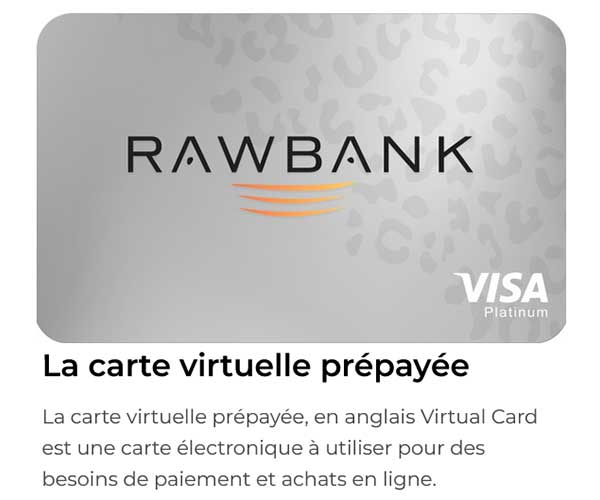 Rawbank Carte prépayéé
